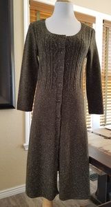 THE TERRITORY AHEAD midi sweater dress, olive